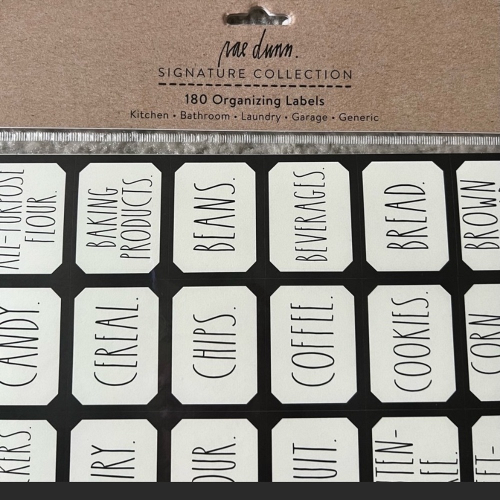 NWT Authentic Rae Dunn Household Labels - 180 Labels